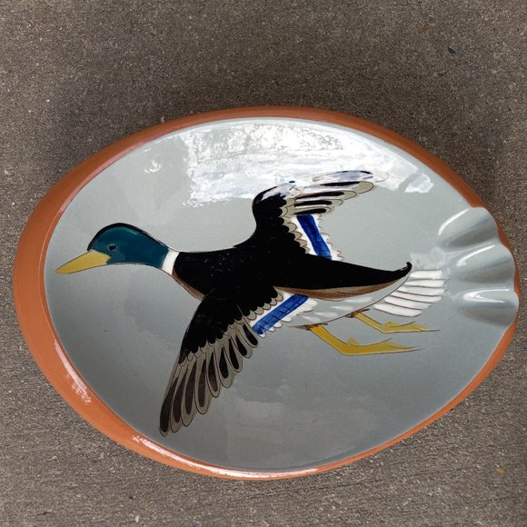 MCM Stangl Pottery, Trenton NJ Sportsman Duck Ashtray - Picture 4 of 17